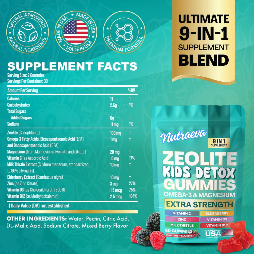 Nutraeva® Zeolite Kids Detox Gummies